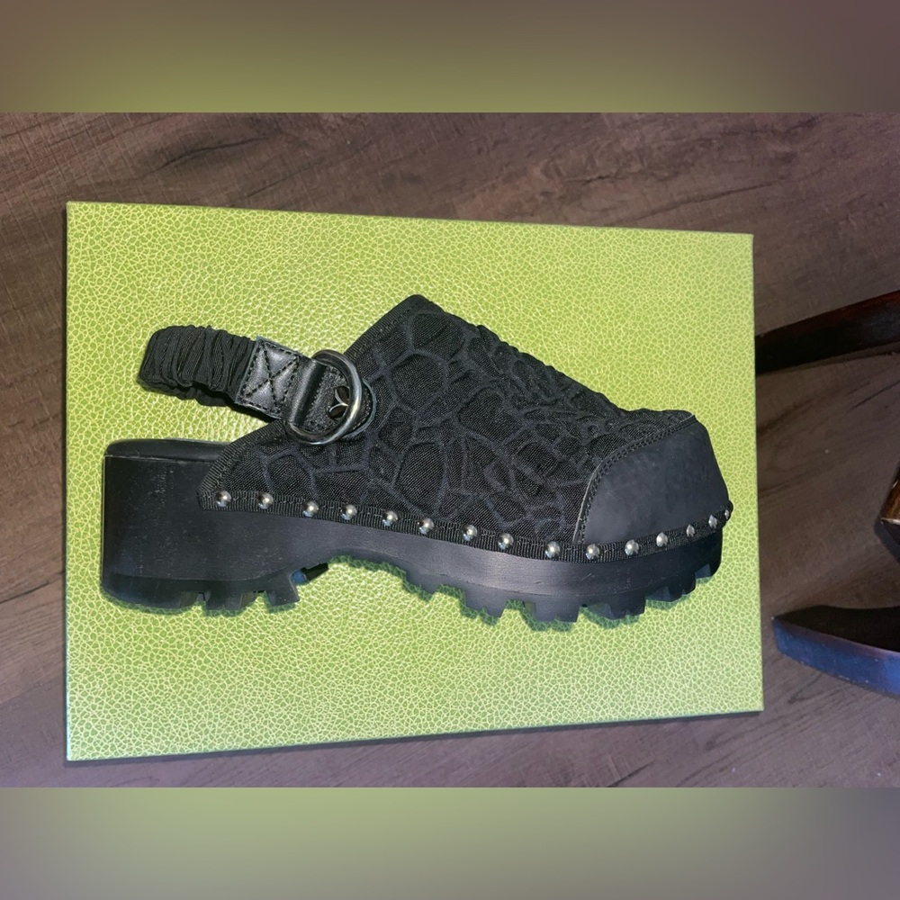 Black mule clogs